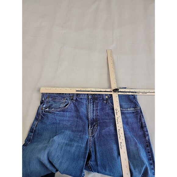 American Eagle Outfitters Jeans Mens 39x32 Baggy Straight High Rise Distressed - Picture 7 of 16